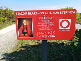 Otvoren planinarsko hodočasnički put naziva “Stazom blaženog Alojzija Stepinca”, Krašić, 4. listopada 2020.
