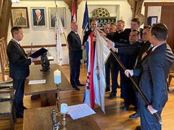 Položene svečane prisege svih osam članova XVI. saziva Meštarskoga zbora, Kula nad Kamenitim vratima, Zagreb, 20. srpnja 2021.