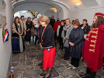 Obilježena  380. obljetnica vjenčanja Ane Katarine Frankopan i Petra Zrinskog, Karlovac, 27. listopada 2021.