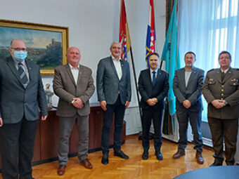 Izaslanstvo Družbe u radnom posjetu gradonačelniku Karlovca, Karlovac, 8. prosinca 2021.