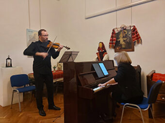 Održan Božićni koncert dua za violinu i klavir, Stari grad Ozalj, 28. prosinca 2023.