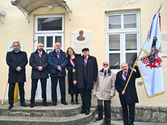 Otkrivena spomen-ploča Franu Kurelcu, Oštarije, 9. studenoga 2024.