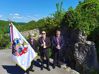 Obilježena 354. godišnjica mučeničke smrti hrvatskih velikana Petra Zrinskog i Frana Krste Frankopana u Bečkom Novigradu, Stari grad Ozalj, 30. travnja 2025.