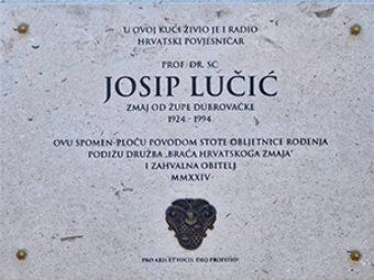 Svečano otkrivena spomen-ploča prof. dr. Josipu Lučiću, Zmaju od Župe dubrovačke, Dubrovnik, 26. kolovoza 2025.