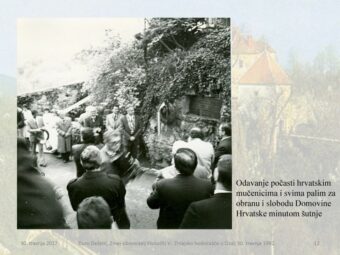 Sjećanje na zmajsko hodočašće u Ozalj, 30. travnja 1992.