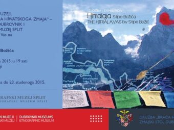 Autorska izložba “Himalaja Stipe Božića”, Zmaja od Himalaje održana u Dubrovniku, 22. rujna 2015.