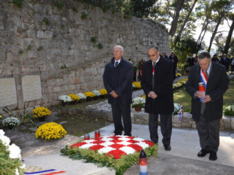 Obilježavanje 70. obljetnice sjećanja na poginule 25. listopada 1944. na Daksi kraj Dubrovnika, 25. listopada 2014.